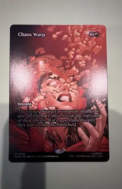 Chaos Warp (Borderless) Marvel Universe Eternal-Legal Regular Mtg M/NM Mythic - Image 1