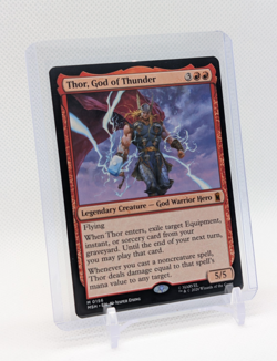 MTG - Thor, God of Thunder - Regular Mythic #156 - Marvel Super Heroes NM - Image 1