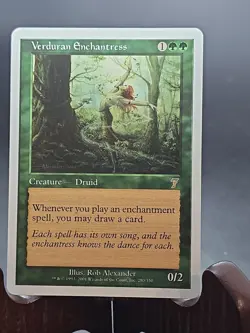 Verduran Enchantress 7th Edition MTG Regular Lightly Played - Image 1