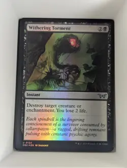 Withering Torment 124 Duskmourn: House of Horror Magic: The Gathering Foil NM - Image 1