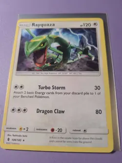 Pokemon TCG Rayquaza Sun & Moon: Guardians Rising 106/145 Regular Rare VLP - Image 1