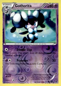 Gothorita 45/98 Uncommon Emerging Powers Pokemon Lightly Played reverse holo - Image 1