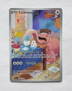 Lickitung 180/162 Illustration Rare Holo SV05 Temporal Forces NM/Mint - Image 1