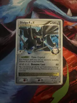 Pokemon TCG Dialga G LV.X Ultra Rare Holo Card 122/127 Platinum - Image 1