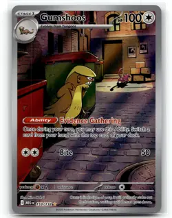 Gumshoos 153/132 Illustration Rare Mega Evolution Pokemon Holo NM #2 - Image 1