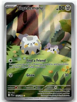 Togedemaru 104/094 Illustration Rare Phantasmal Flames Pokemon Holo NM - Image 1