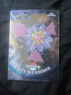 2000 Topps Chrome Pokemon Starmie Card #121!!! - Image 1