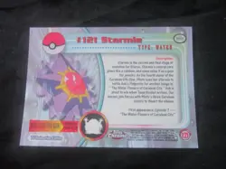 2000 Topps Chrome Pokemon Starmie Card #121!!! - Image 2