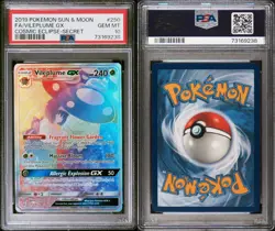 Pokemon Vileplume GX Cosmic Eclipse Secret Rare #250 PSA 10 Gem Mint Rainbow - Image 3