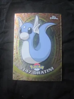 2000 Topps Chrome Pokemon Dratini Card #147!!! - Image 1