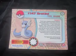 2000 Topps Chrome Pokemon Dratini Card #147!!! - Image 3