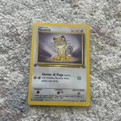 POKEMON TCG MEOWTH 1ST LIIMITED EDITION /64 ITALIAN RARE - Image 1