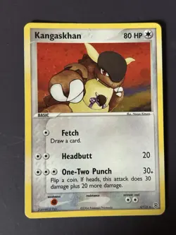 2004 Pokemon KANGASKHAN Ex Fire Red & Leaf Green Set HOLO Foil Rare Card 6/112 - Image 1