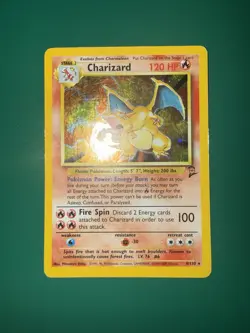 Pokemon TCG Charizard Base Set 2 Holo Unlimited Rare Card 4/130 MP Condition - Image 3