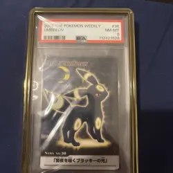 2005 Japanese The Pokemon Weekly Umbreon #36 Zukan PSA 8 - Image 1