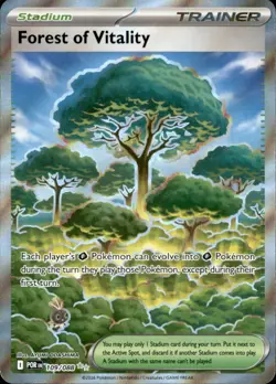 Forest of Vitality 109/088 Ultra Rare Perfect Order Pokemon Holo Near Mint - Image 1