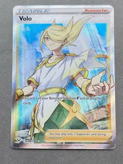 Volo 196/196 Lost Origin Full Art Holo Ultra Rare Pokemon Card NM - Image 1