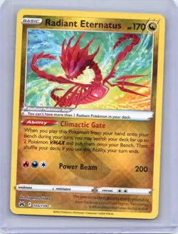 Radiant Eternatus 105/159 Radiant Rare Crown Zenith Pokemon Holo Near Mint - Image 1