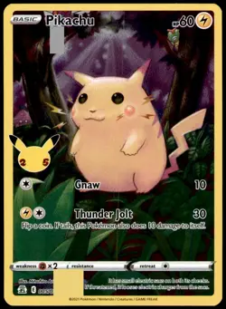 Pikachu 005/025 Holo Rare Celebrations Pokemon Near Mint - Image 1