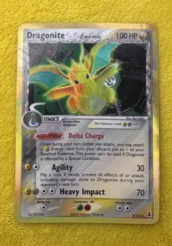 Pokemon TCG Dragonite Holo Rare Delta Species 2005 - Image 1