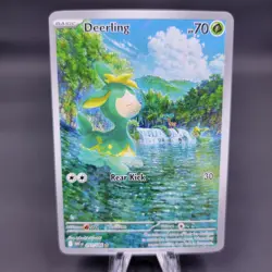 Pokemon TCG Deerling 091/086 Illustration Rare White Flare Near Mint Holo - Image 1