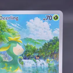 Pokemon TCG Deerling 091/086 Illustration Rare White Flare Near Mint Holo - Image 4