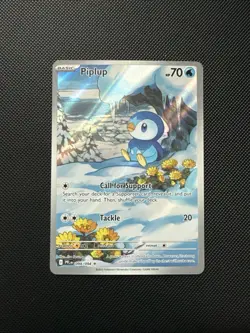 Pokemon TCG Piplup Illustration Rare 098/094 Near Mint Phantasmal Flames - Image 1