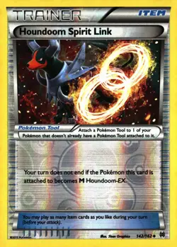 Houndoom Spirit Link 142/162 Uncommon BREAKthrough Pokemon Reverse Holo NM - Image 1