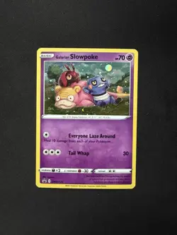 Galarian Slowpoke SWSH126 Black Star Promo Sword & Shield Pokemon TCG Card - Image 1