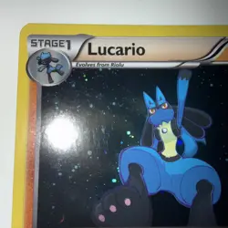 Lucario 80/113 Holo Rare Holo Legendary Treasures Pokemon NM - Image 3