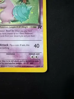 Pokemon Dark Slowbro 12/82 Team Rocket Holo Rare Unlimited 60 HP 2000 English - Image 5