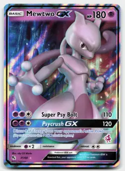 Mewtwo GX - 31/68 (Mewtwo Stamped) 031/068 Holo Promo Battle Academy Pokemon NM - Image 1