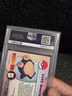 PSA 10 2000 Pokemon Game Topps Chrome Snorlax TV Rare Base Series 2 GEM MINT 143 - Image 5