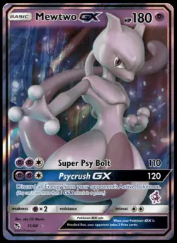 Mewtwo GX - 31/68 (Mewtwo Stamped) Holo Battle Academy Pokemon Holo NM - Image 1