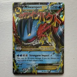The Pokemon Company M Swampert EX Promo Full Art Holo XY XY87 220 HP ENG - Image 1