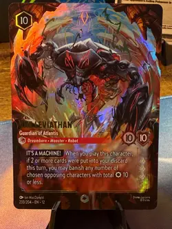 Disney Lorcana ENCHANTED - The Leviathan - Guardian of - Wilds Unknown 233/204 - Image 1