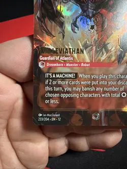 The Leviathan 233/204 Disney Lorcana Enchanted Holofoil From Wilds Unknown NM - Image 5