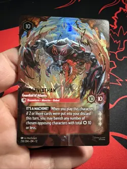 The Leviathan 233/204 Disney Lorcana Enchanted Holofoil From Wilds Unknown NM - Image 1