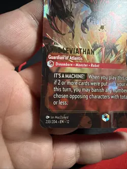 The Leviathan 233/204 Disney Lorcana Enchanted Holofoil From Wilds Unknown NM - Image 5