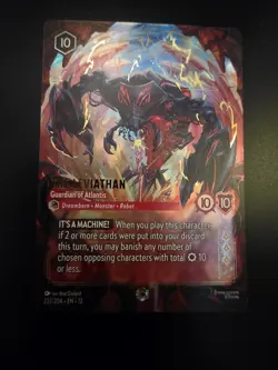 Disney Lorcana ENCHANTED - The Leviathan - Guardian of - Wilds Unknown 233/204 - Image 1