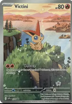 Pokemon TCG Victini 208 Full Art Black Star Promo Black Bolt White Flare - Image 1