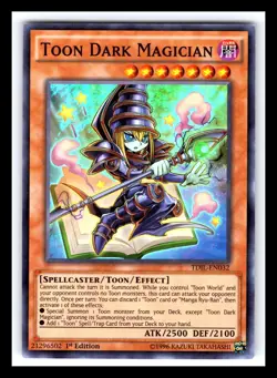 Toon Dark Magician TDIL-EN032 Super Rare 1st Edition Yugioh 2341 - Image 1