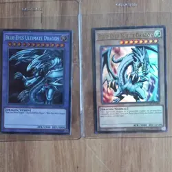 Konami Yu-Gi-Oh! Blue-Eyes White/Ultimate/Shining 7-Card Lot LOB 1st Ed Foil ENG - Image 3