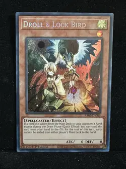 Droll & Lock Bird - YuGiOh! RA02-EN006 Secret Rare NM - Image 1