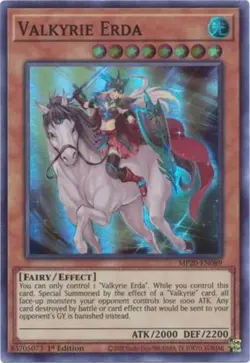 Valkyrie Erda - MP20-EN089 - Super Rare - 1st Edition - Lightly Played - Image 1