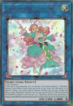 Bloom Harmonist the Melodious Composer - DUOV-EN020 - Ultra Rare - 1st Edition - - Image 1