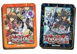 Yu-Gi-Oh! 2018 Mega Tin Set (2) - Yusei Fudo & Jaden Yuki - FACTORY SEALED - Image 1