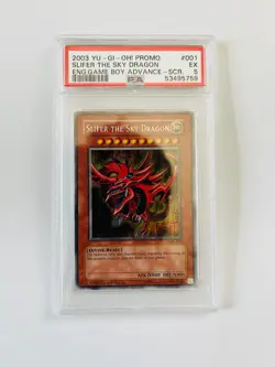 Yu-Gi-Oh! Slifer the Sky Dragon (Secret Rare) GBI-001 PSA 5 - Image 1