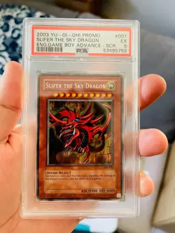 Yu-Gi-Oh! Slifer the Sky Dragon (Secret Rare) GBI-001 PSA 5 - Image 2