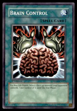 Yu Gi Oh! Brain Control SDDE EN027 SDDE 1st Edition Regular - Image 1